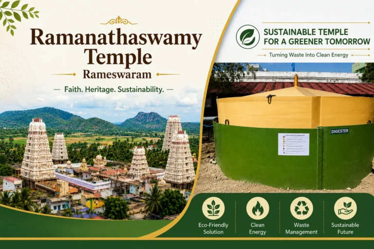 Installation of a 500 KG Biogas Plant at Arulmigu Ramanathaswamy Temple, Rameswaram